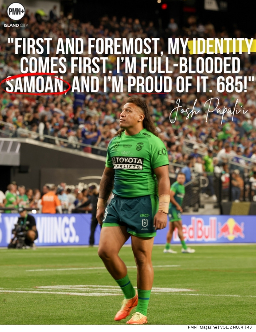 Pasifika players and fans at NRL Vegas 2025, Allegiant Stadium
