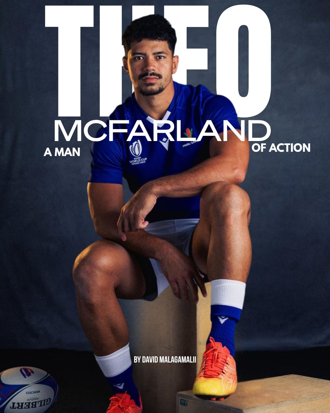 Theo McFarland, captain of Manu Samoa