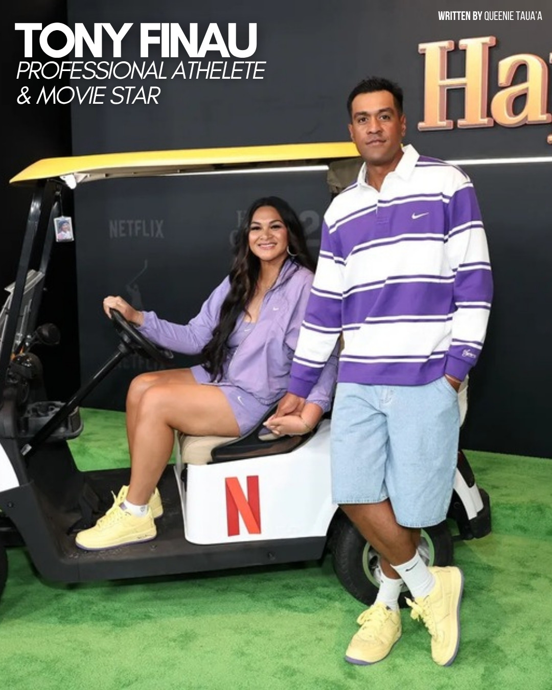 Tony Finau at the Happy Gilmore 2 premiere