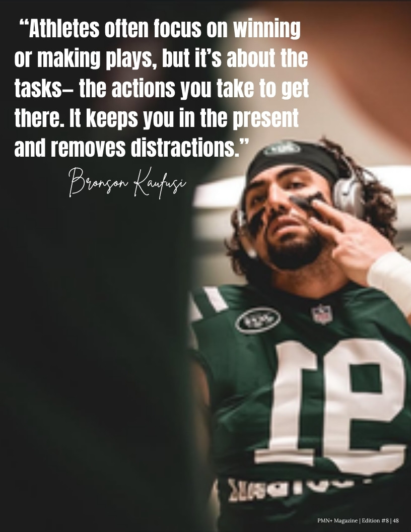 Bronson Kaufusi in a New York Jets jersey on the sideline