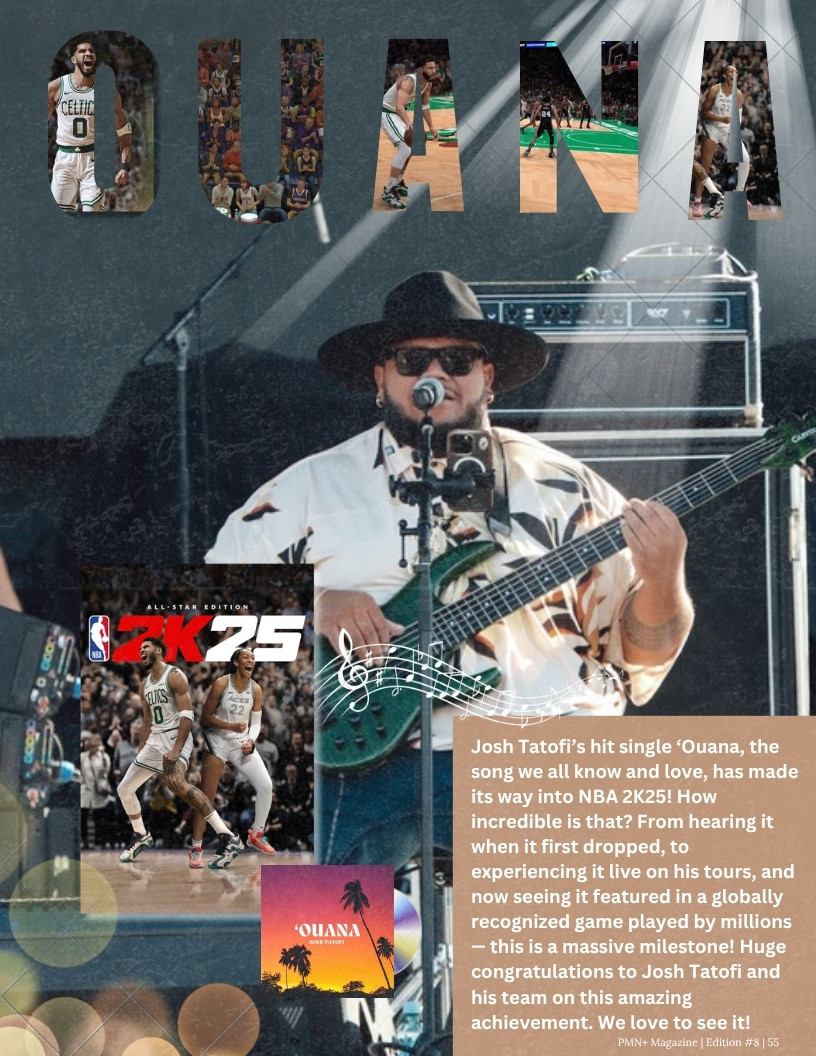 Josh Tatofi performing, whose single 'Ouana features in NBA 2K25