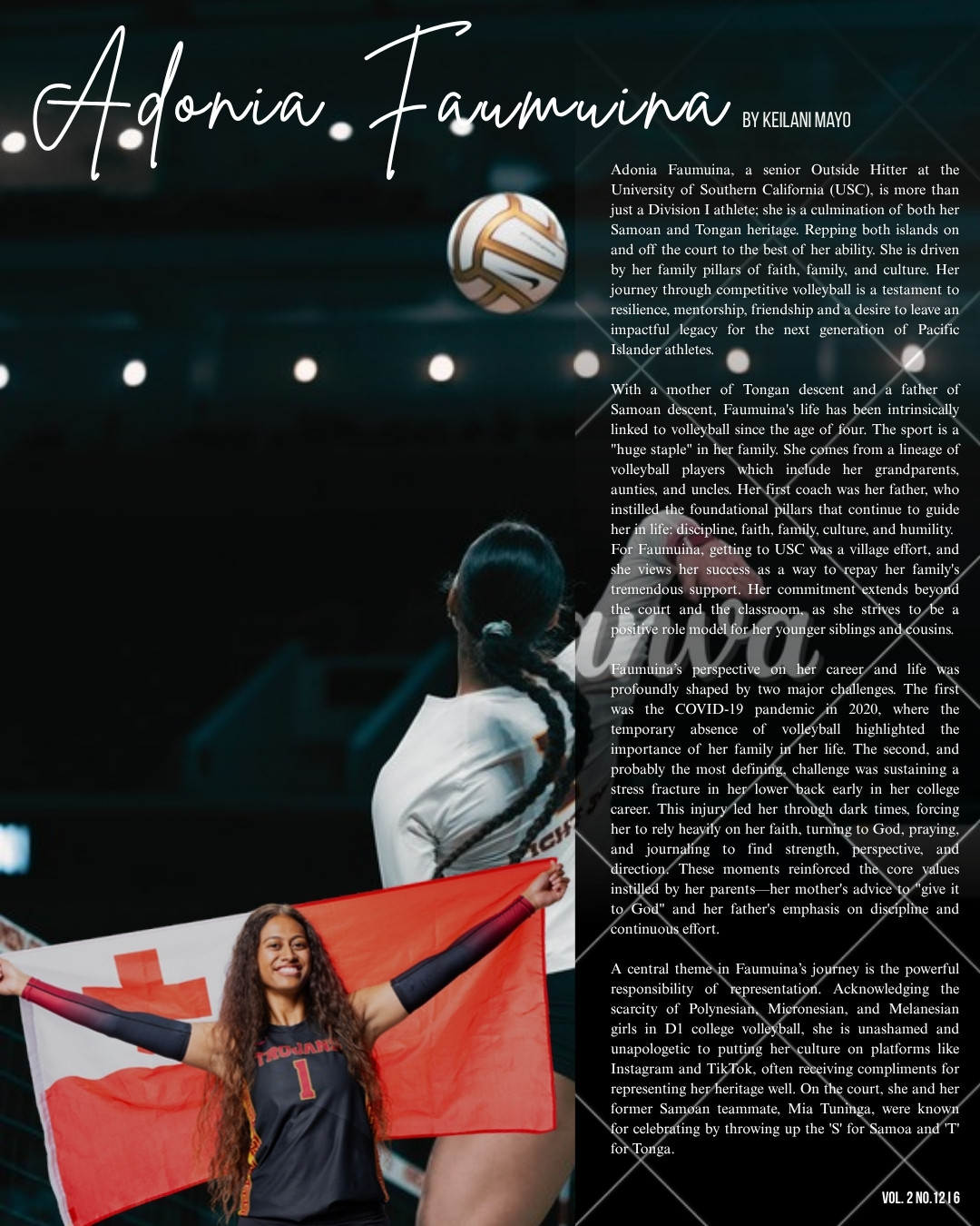 Adonia Faumuina, PMN+ December 2025 cover feature
