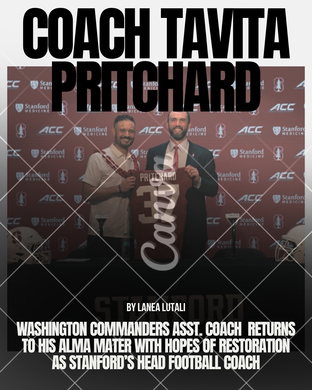 Tavita Pritchard introduced as Stanford head football coach