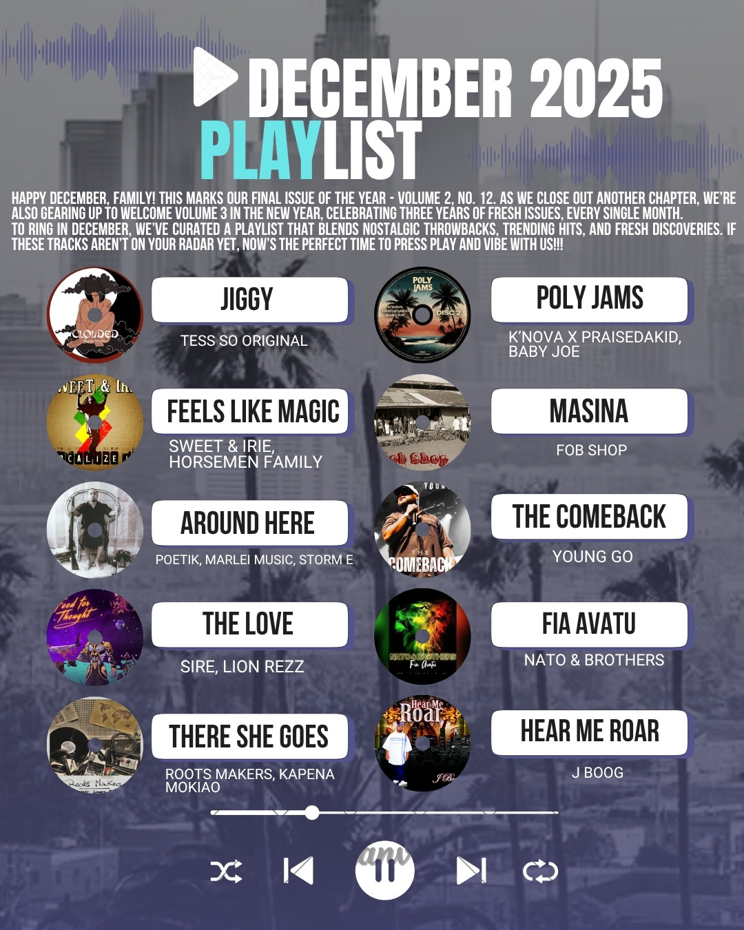 The PMN+ December 2025 playlist