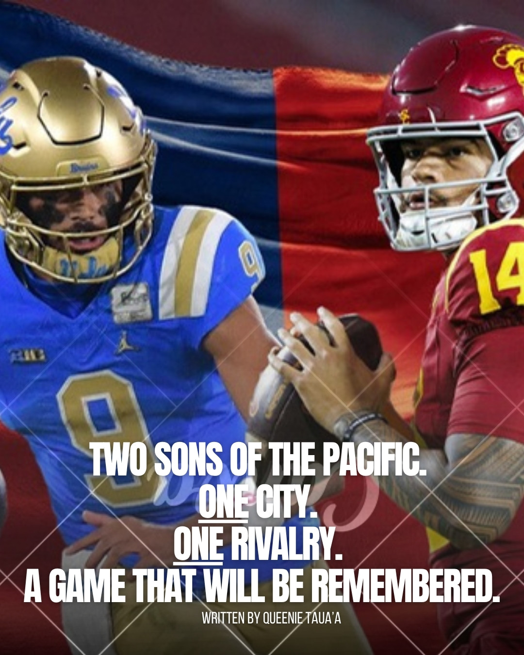 Jayden Maiava and Nico Iamaleava ahead of the 2025 Crosstown Showdown