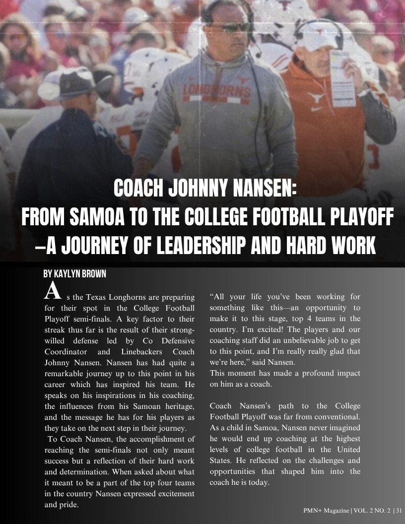 Johnny Nansen, co-defensive coordinator and linebackers coach at Texas