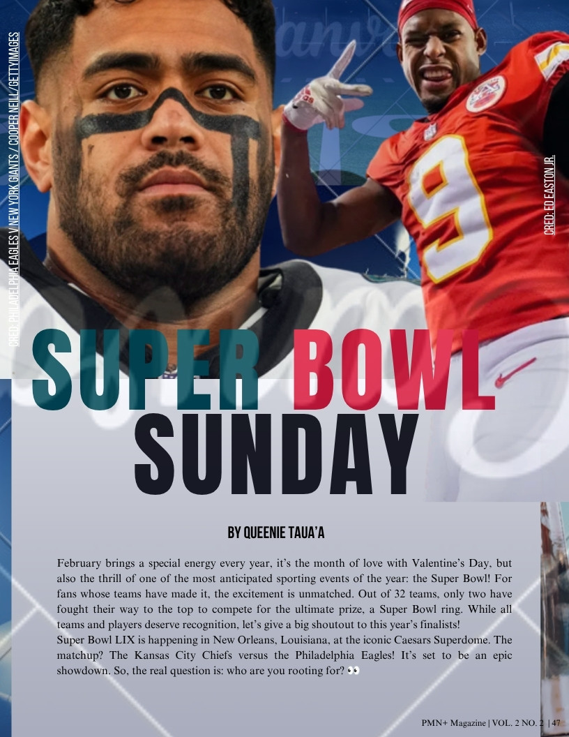 Super Bowl LIX — the Kansas City Chiefs and the Philadelphia Eagles