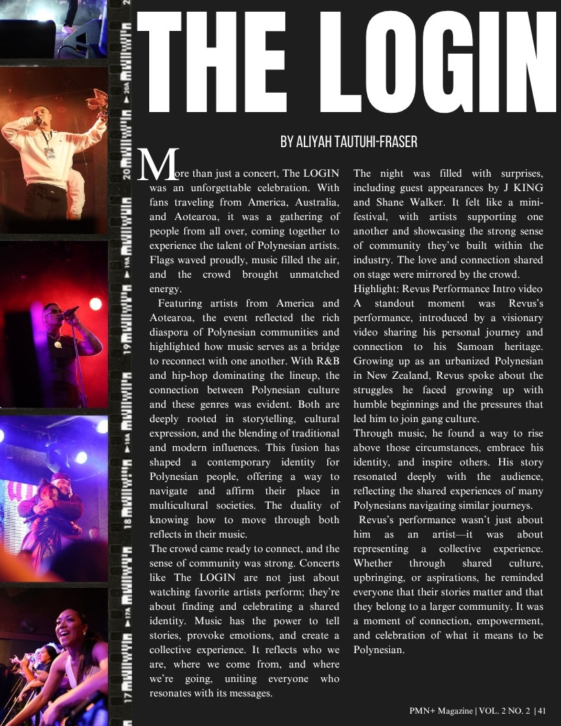 An artist performing at The LOGIN concert