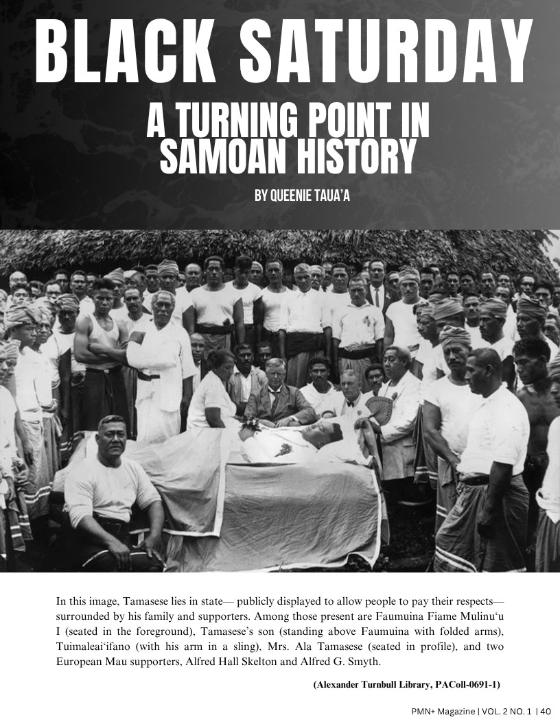 Tupua Tamasese Lealofi III lying in state after Black Saturday, 1929