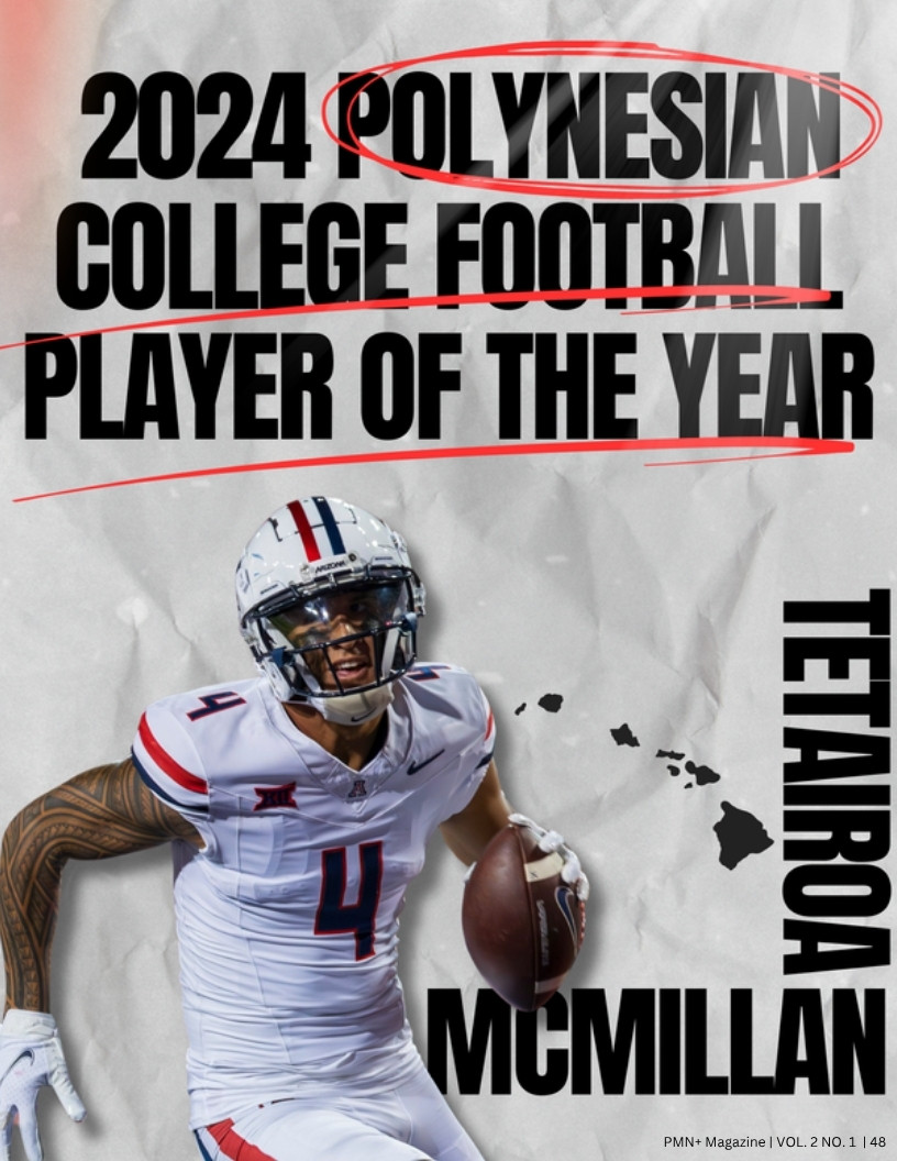 Tetairoa McMillan, Arizona Wildcats wide receiver and 2024 Polynesian College Football Player of the Year