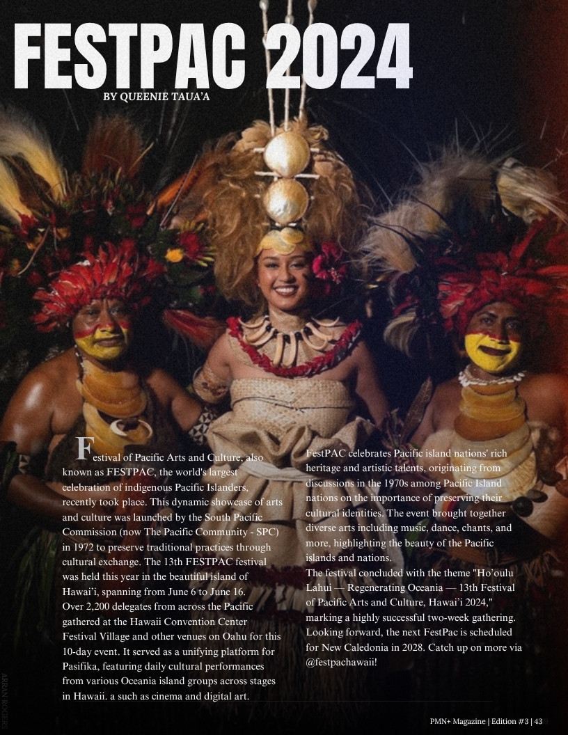 Performers at the 13th Festival of Pacific Arts and Culture in Hawai'i