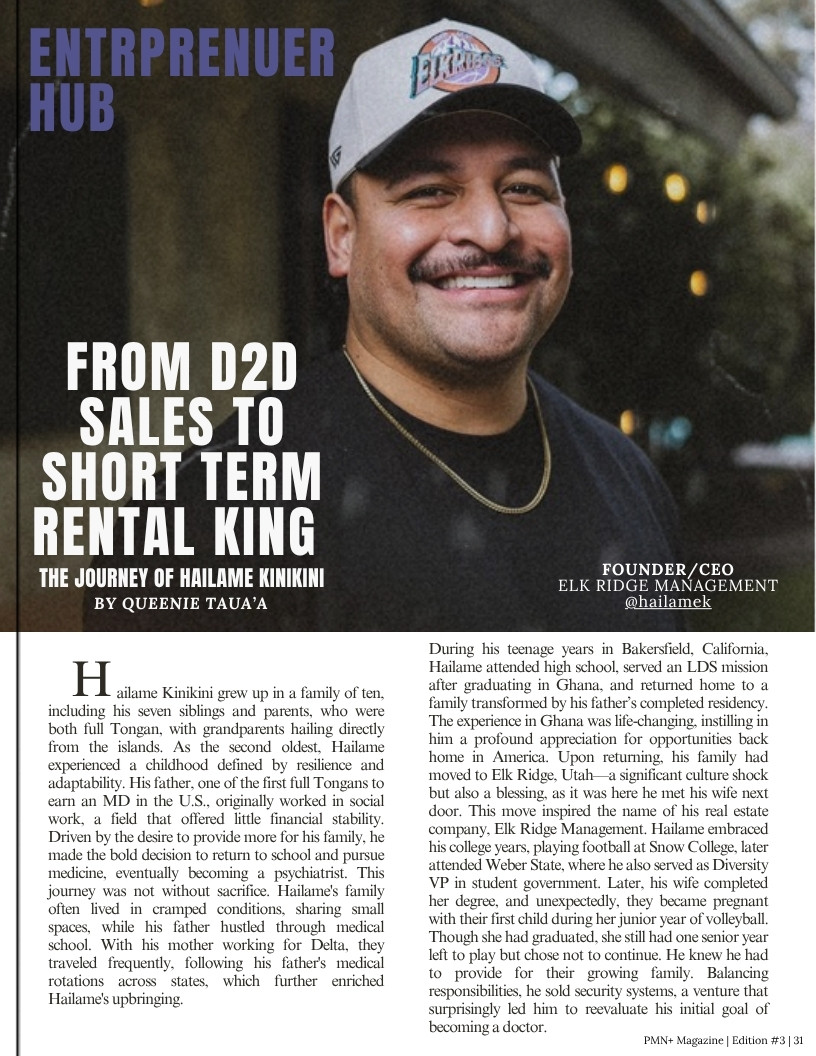 Hailame Kinikini, founder and CEO of Elk Ridge Management