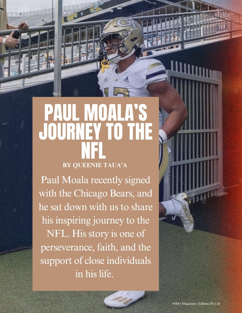 Paul Moala, who signed with the Chicago Bears