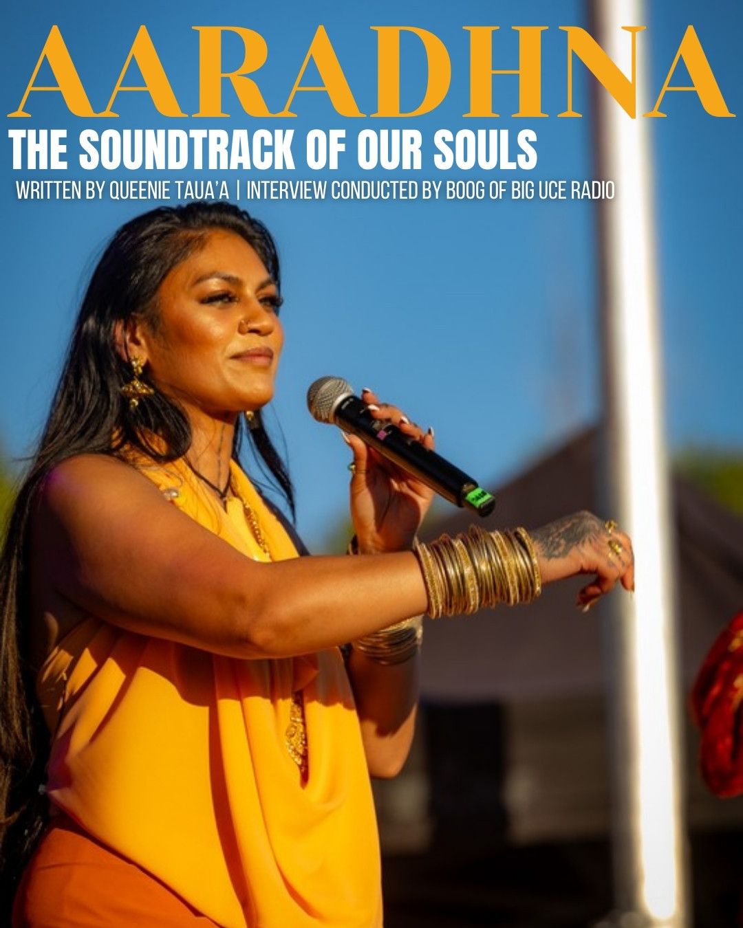 Aaradhna performing, PMN+ November 2025 cover feature