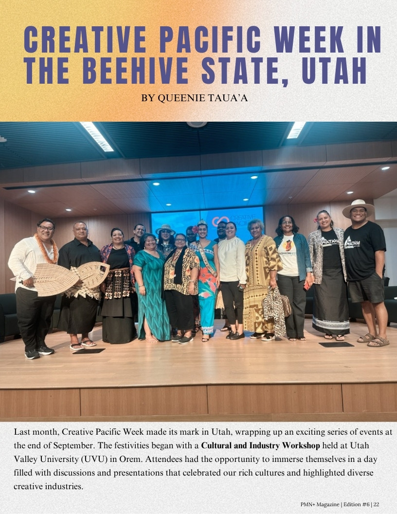 Creative Pacific Week's Cultural and Industry Workshop at Utah Valley University
