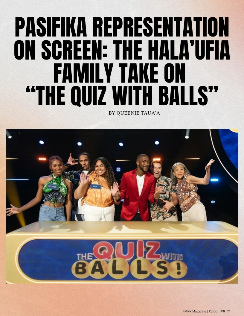 The Hala'ufia family, the first Pasifika family to compete on The Quiz With Balls