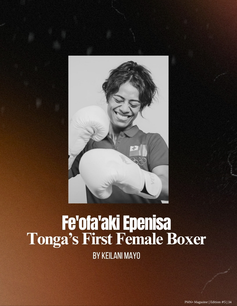 Fe'ofa'aki Epenisa, the first female Tongan boxer and Tonga's only boxer at the 2024 Paris Olympics
