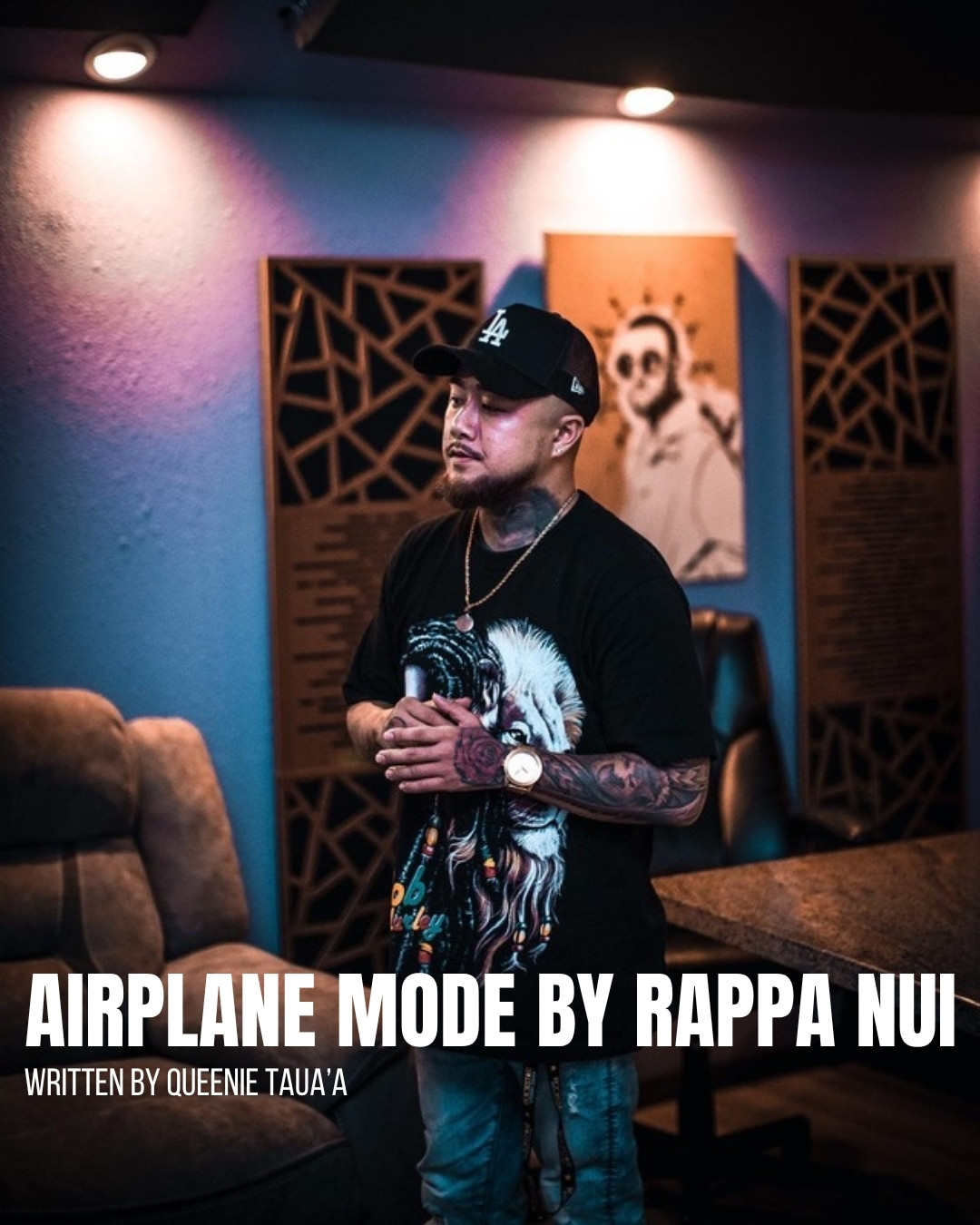 Rappa Nui, the Big Island artist behind “Airplane Mode”