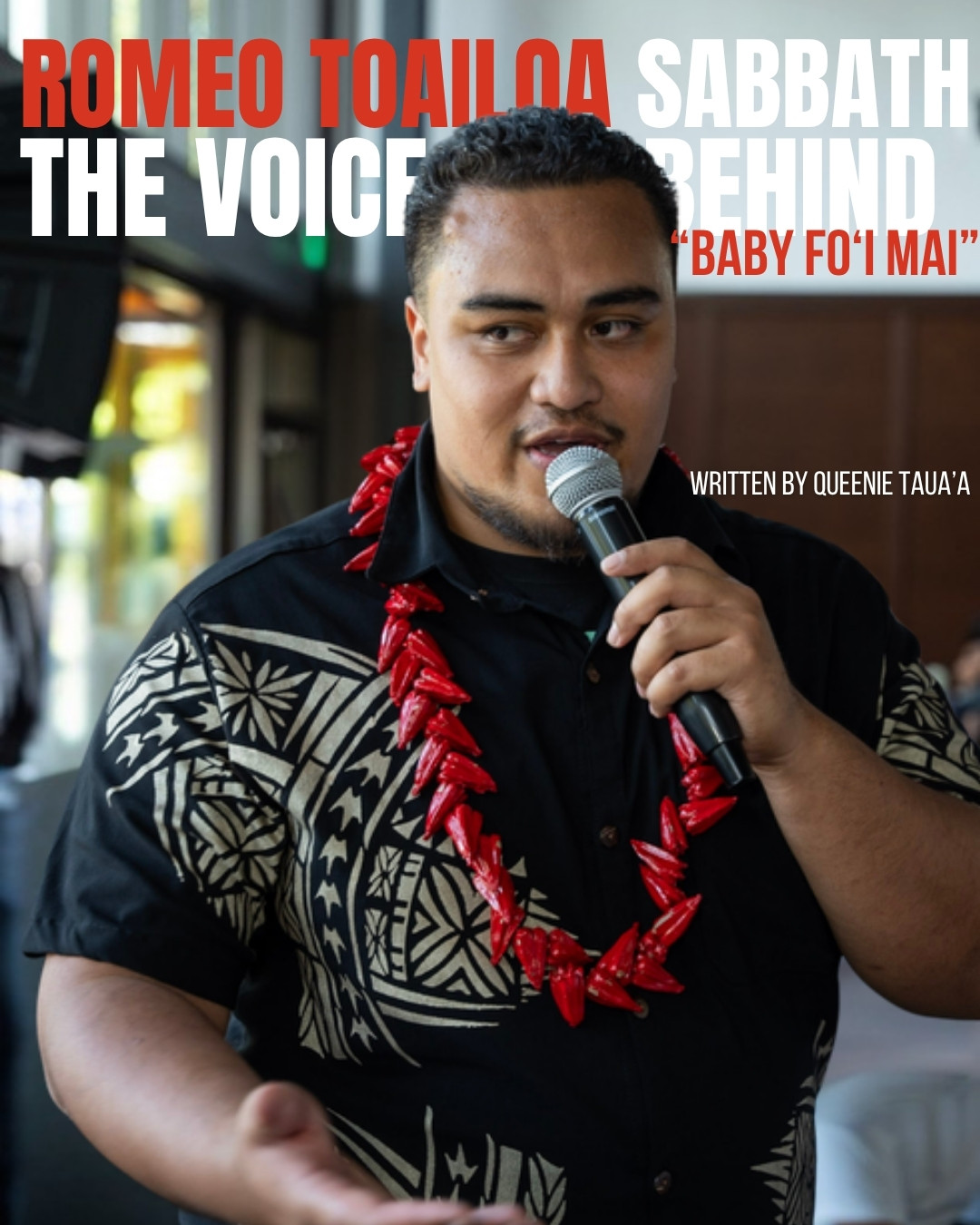 Romeo Toailoa Sabbath, the voice behind “Baby Fo‘i Mai”